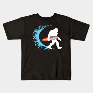 Bigfoot Surfing Kids T-Shirt